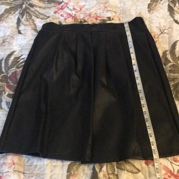 Cute black faux leather skirt! - Picture 2 of 4